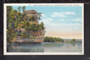 Lover's Leap,Eagle Cliff,Starved Rock,IL Postcard 