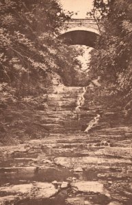 Vintage Postcard 1942 Cascadilla Bridge And Gorge Cornell University Ruth Murray