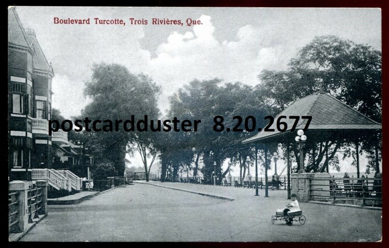 h3503 - TROIS RIVIERES Quebec Postcard 1920s Boulevard Turcotte