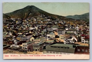 J92/ Bisbee Arizona Postcard c1910 Homes Discovery of Ore Stores 24