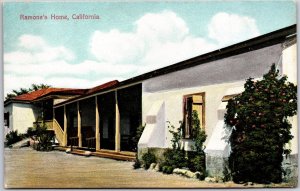 Ramona's Home California On The Road Of A Thousand Wonders CA Postcard
