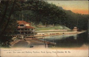 Chester West Virginia WV House Pavilion Rotograph c1910s Postcard