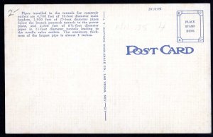 Arizona BOULDER DAM Spillway and Highway Bridge - LINEN