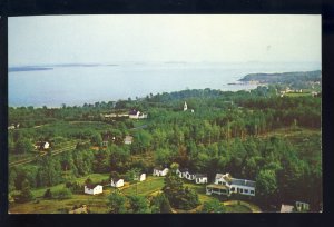Lincolnville Beach, Maine/ME Postcard, Bonnie Ridge Cabins, Penobscot Bay