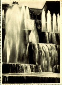 RPPC details of the Organ Fountain Villa d'Este Tivoli Italy Real Photo Postcard