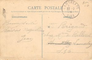 Quai Kleber avec Temple Israelite Strasbourg Judaic 1910 postal marking on front