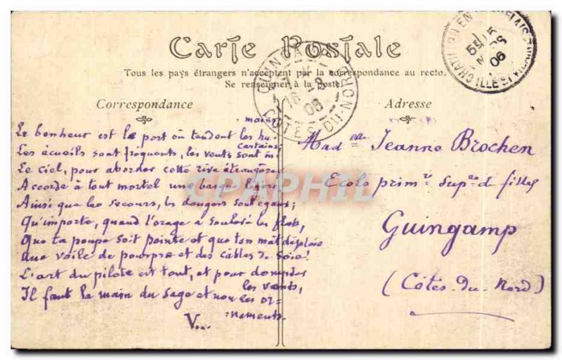 Old Postcard Le Havre La Jetee a temperate Day