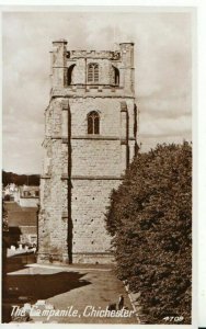 Sussex Postcard - The Campanile - Chichester - Real Photograph - Ref 12786A