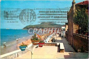 Postcard Modern Zarautz Beach Palace of Narros