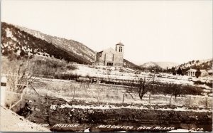 Mescalero NM Mescalero Mission Unused LL Cook Real Photo Postcard G62