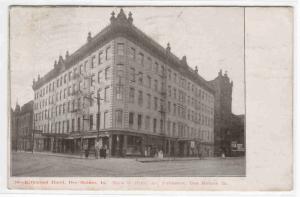 Kirkwood Hotel Des Moines Iowa 1908 postcard