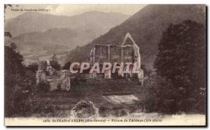 Old Postcard St Jean d & # 39Aulph Ruincs of & # 39Abbaye