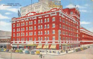 Zumbro Hotel Rochester Minnesota 1940s linen postcard