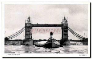 London London UK Postcard Old Tower bridge