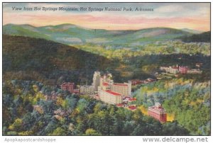 Arkansas Hot Springs National Park Southern View From Hot Springs Mountain 1964