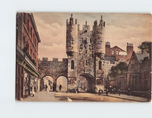 Postcard Micklegate Bar, York, England