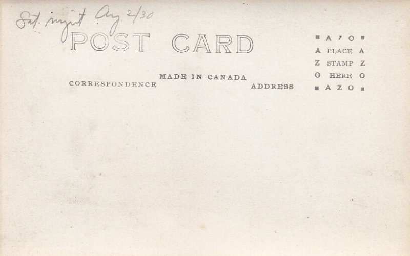 Postcard RPPC Town View Cranbrook BC Canada