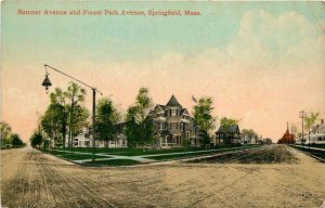 c1910 Postcard; Springfield MA Sumner Avenue & Forest Park, Unposted