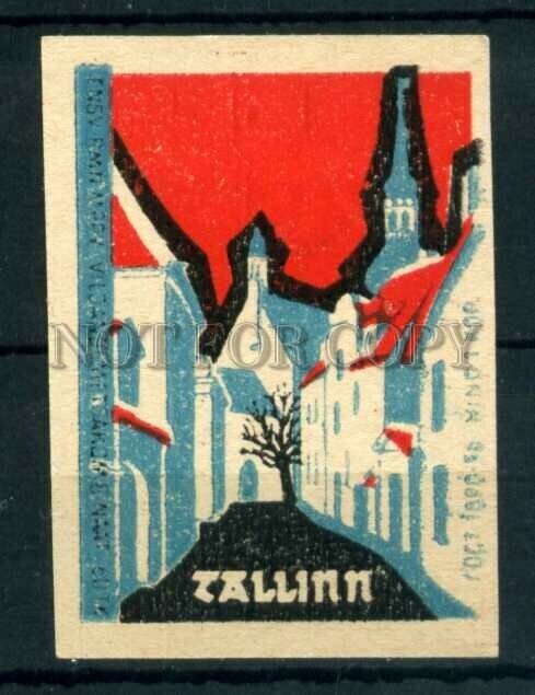 500486 USSR ESTONIA TALLINN Vintage match label