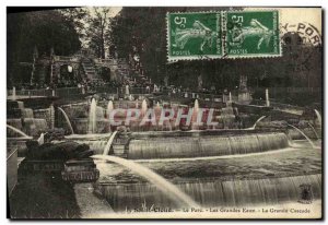 Postcard Old Saint Cloud Park Fountains La Grande Cascade