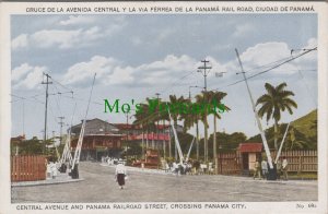 Panama Postcard - Panama City Central Avenue & Railroad Street  RS37013