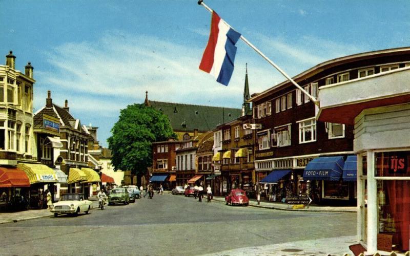 netherlands, APELDOORN, Hoofdstraat, Car VW V.W. Beetle (1955)