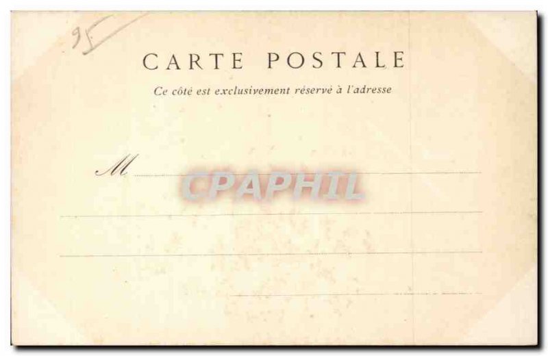 Old Postcard Chateau de la Roche Guyon L & # main 39entree