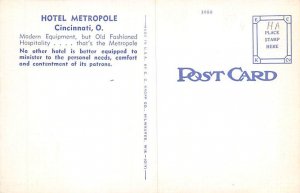 Hotel Metropole Cincinnati, Ohio OH