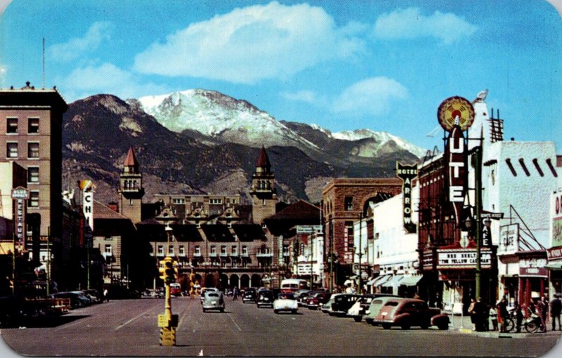 Colorado Colorado Springs Pikes Peak From Pikes Peak Avenue