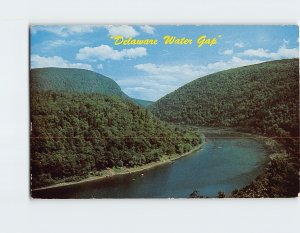 Postcard Scenic Delaware Water Gap Pocono Mountains of Pennsylvania USA