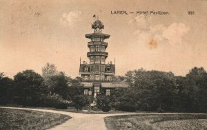 Netherlands Laren Hotel Paviljoen Vintage Postcard 04.19