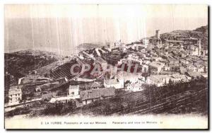 Old Postcard La Turbie overlooking Monaco Panorama Panorama and view on Monaco