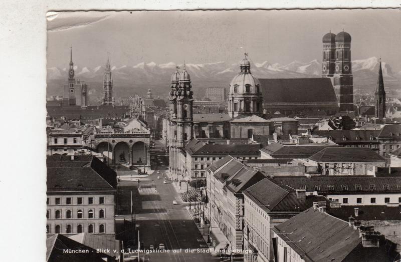 BG16352 munchen blick ludwigskirche stadt und  gebirge  germany CPSM 14.5x9cm