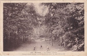 Rennes Le Thabor Children Playing Primitive Games Antique French Postcard