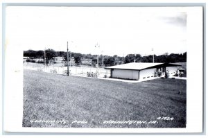 Washington Iowa IA Postcard RPPC Photo Swimming Pool c1950's Unposted Vintage