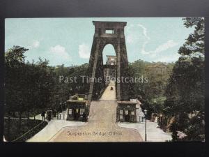 Bristol: Suspension Bridge, Clifton c1909 Old Postcard by Shurey's