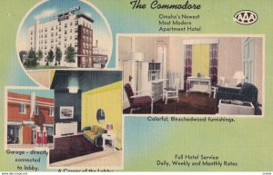 OMAHA, Nebraska, 1930-1940's; The Commodore Apartment Hotel