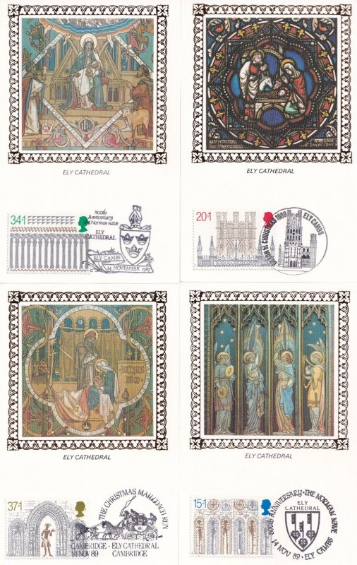Benham Ely Cathedral 5x First Day Cover Postcard FDC Card s