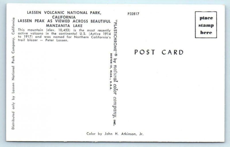 3 Postcards MANZANITA LAKE LODGE, Entrance, Lake in Lassen County, California CA