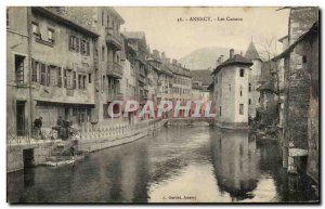 Annecy - The Canals - Old Postcard