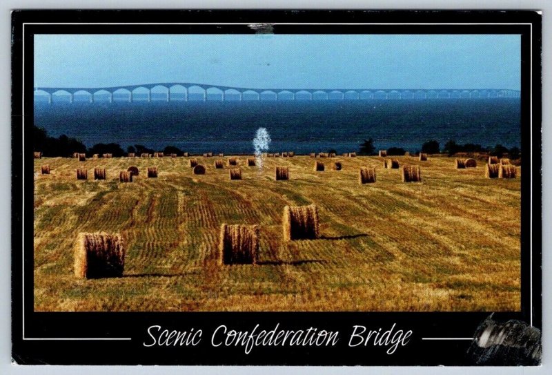 Confederation Bridge PEI Canada 2004 Postcard, Large CDS And Two Slogan Cancels