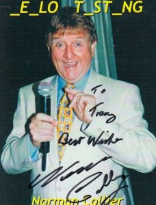 Norman Collier Comedian Hand Signed Photo