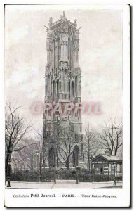 Old Postcard Paris Tour Saint Jacques