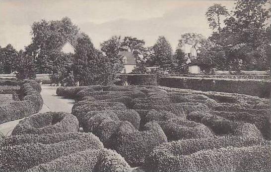 Virginia Mount Vernon Flower Garden And Boxwood Bordered Rose Beds Home Of Ge...