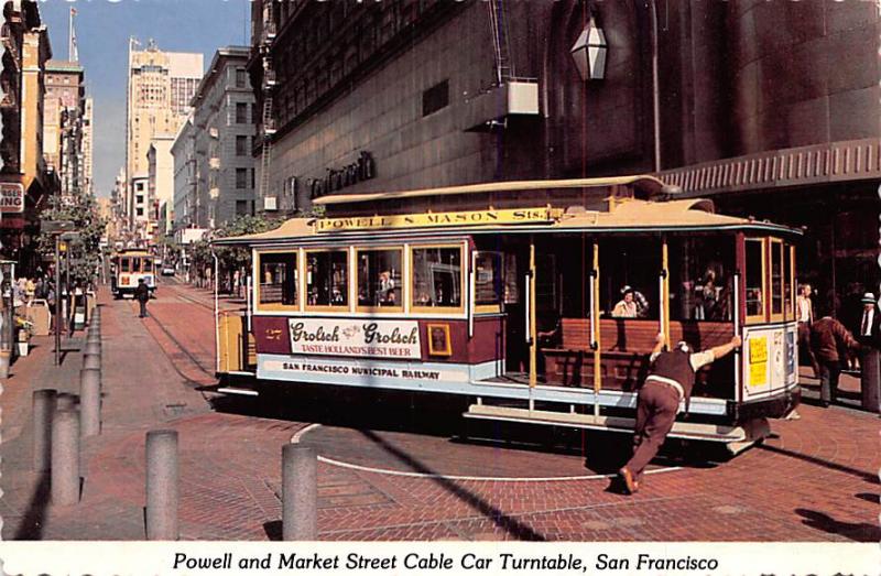 Powell & Market Street Cable Car Turntable - San Francisco, California