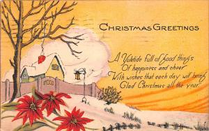 Christmas  postal marking on front