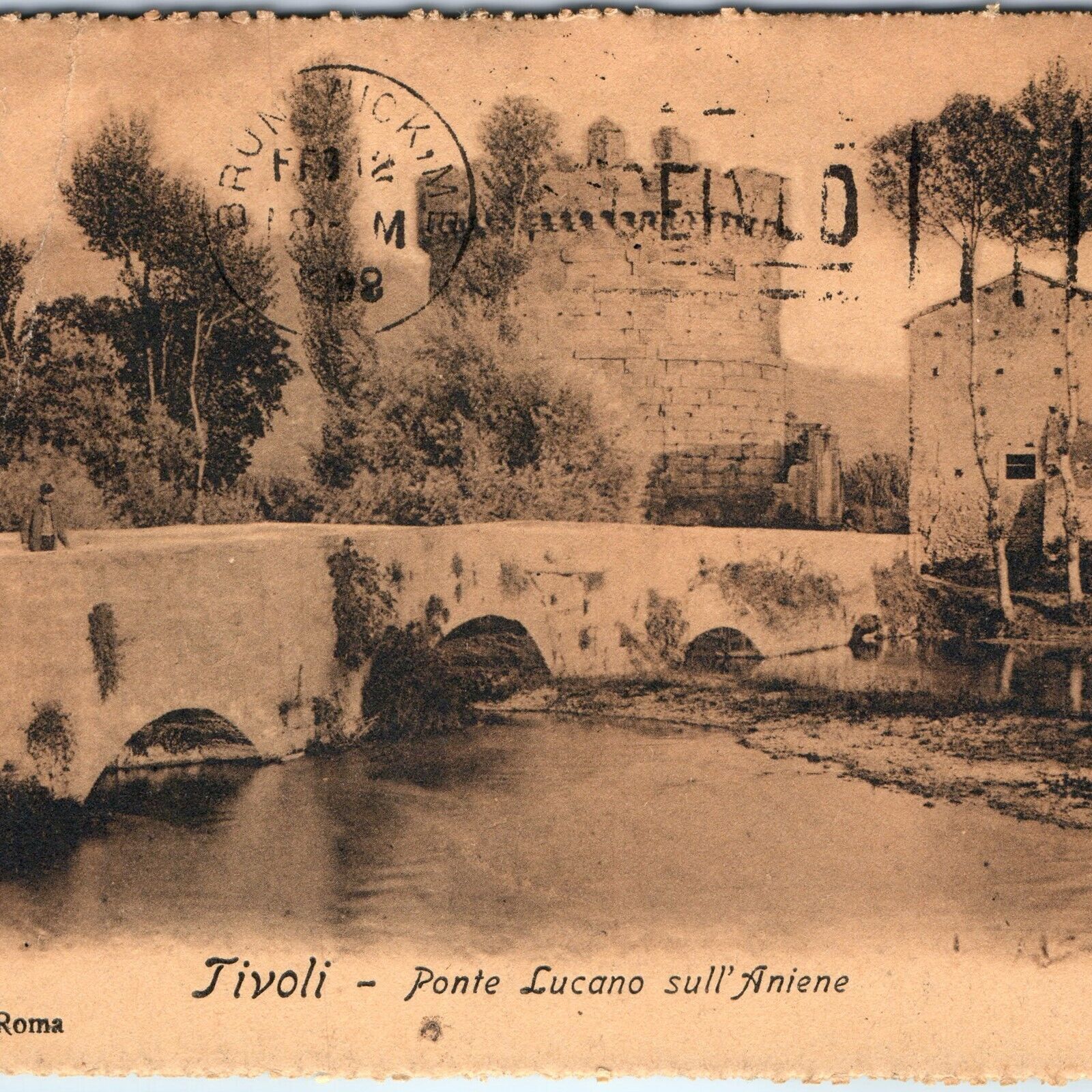 Ponte Lucano e Sepolcro della Famiglia Plauzia vicino a Tivoli. Lucano