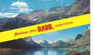 Greetings From Babb Montana
