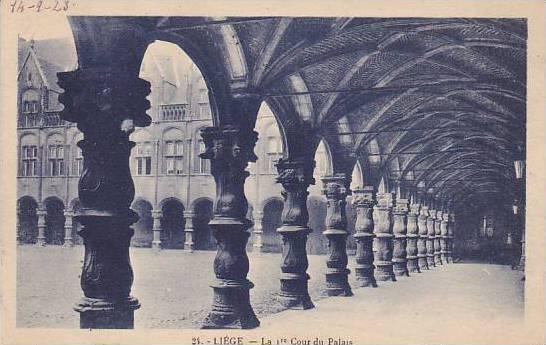 Belgium Liege La 1er Cour du Palais 1923