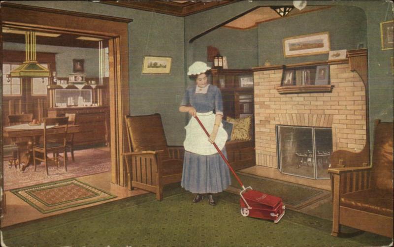 Maid Carpet Vacuum Cleaner Sweepstakes Promo Peoria IL c1910 Postcard